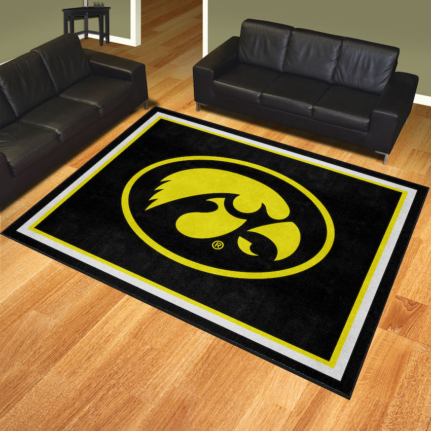 Iowa Hawkeyes Ultra Plush 8x10 Area Rug