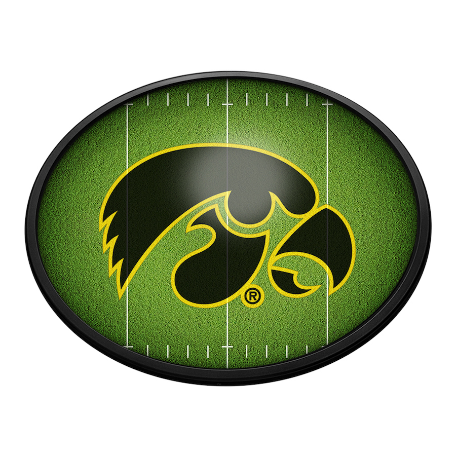 Iowa Hawkeyes ON THE 50 Slimline LED Wall Sign ~ OVAL