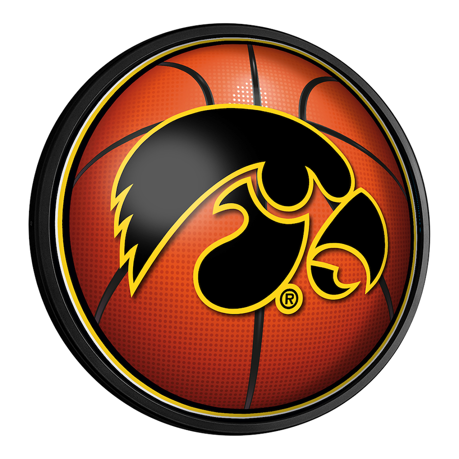 Iowa Hawkeyes Slimline LED Wall Sign ~ BASKETBALL