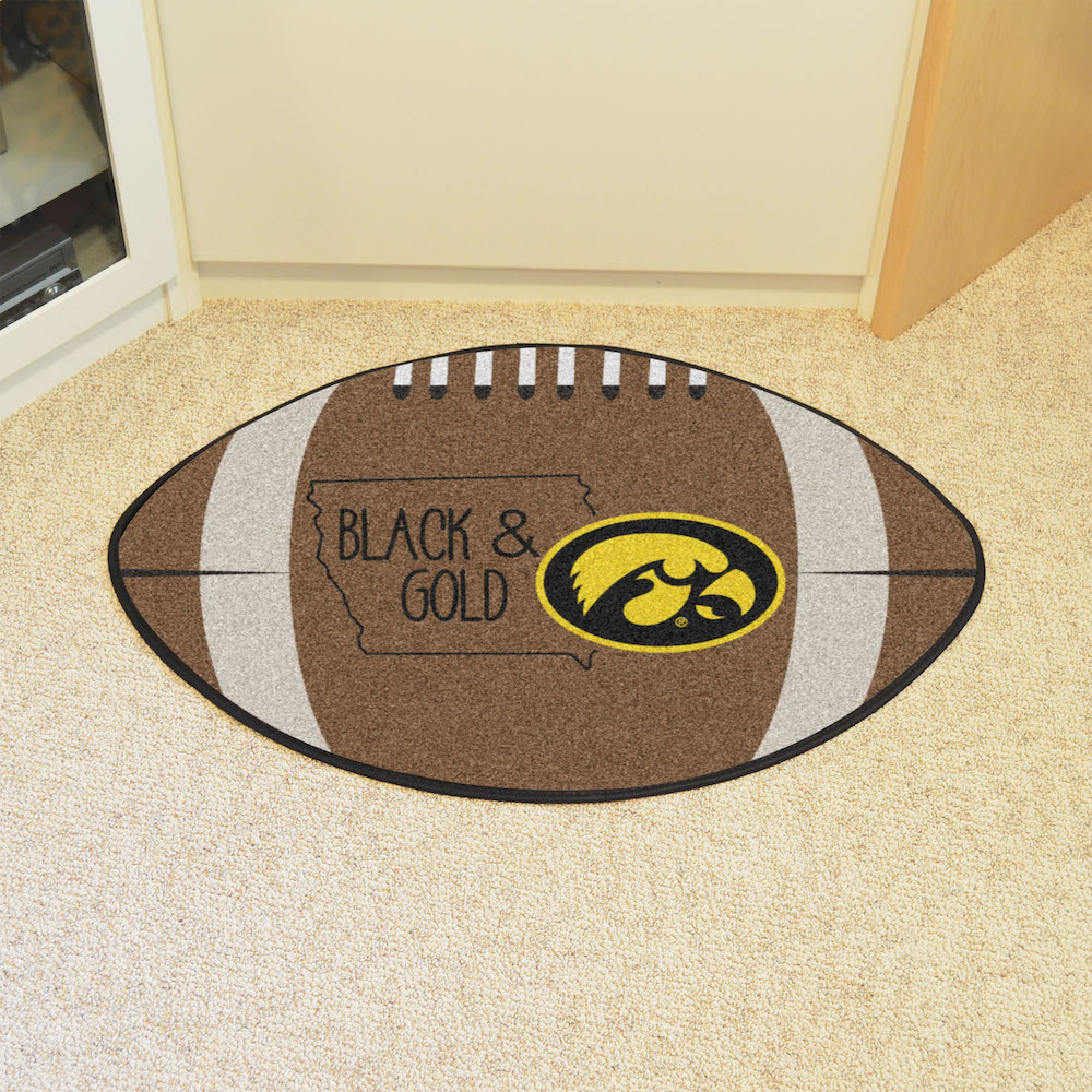 Iowa Hawkeyes SOUTHERN STYLE 22 x 35 Football Mat