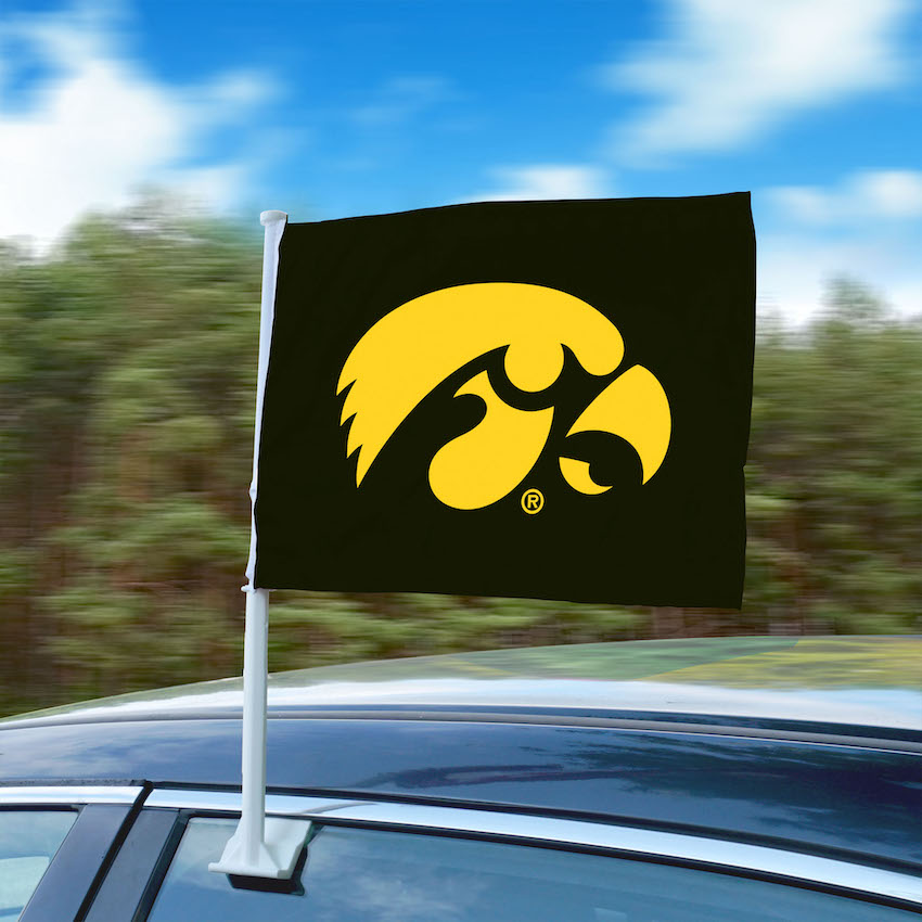 Iowa Hawkeyes Car Flag