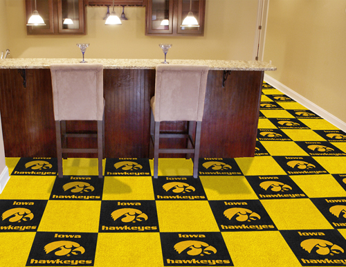 Iowa Hawkeyes Carpet Tiles 18x18 in.