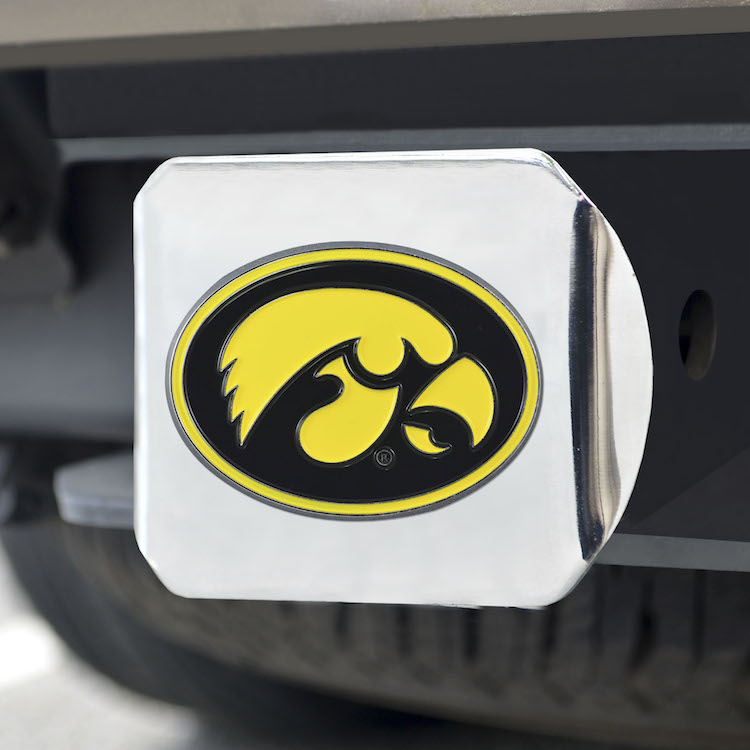 Iowa Hawkeyes Color Chrome Trailer Hitch Cover