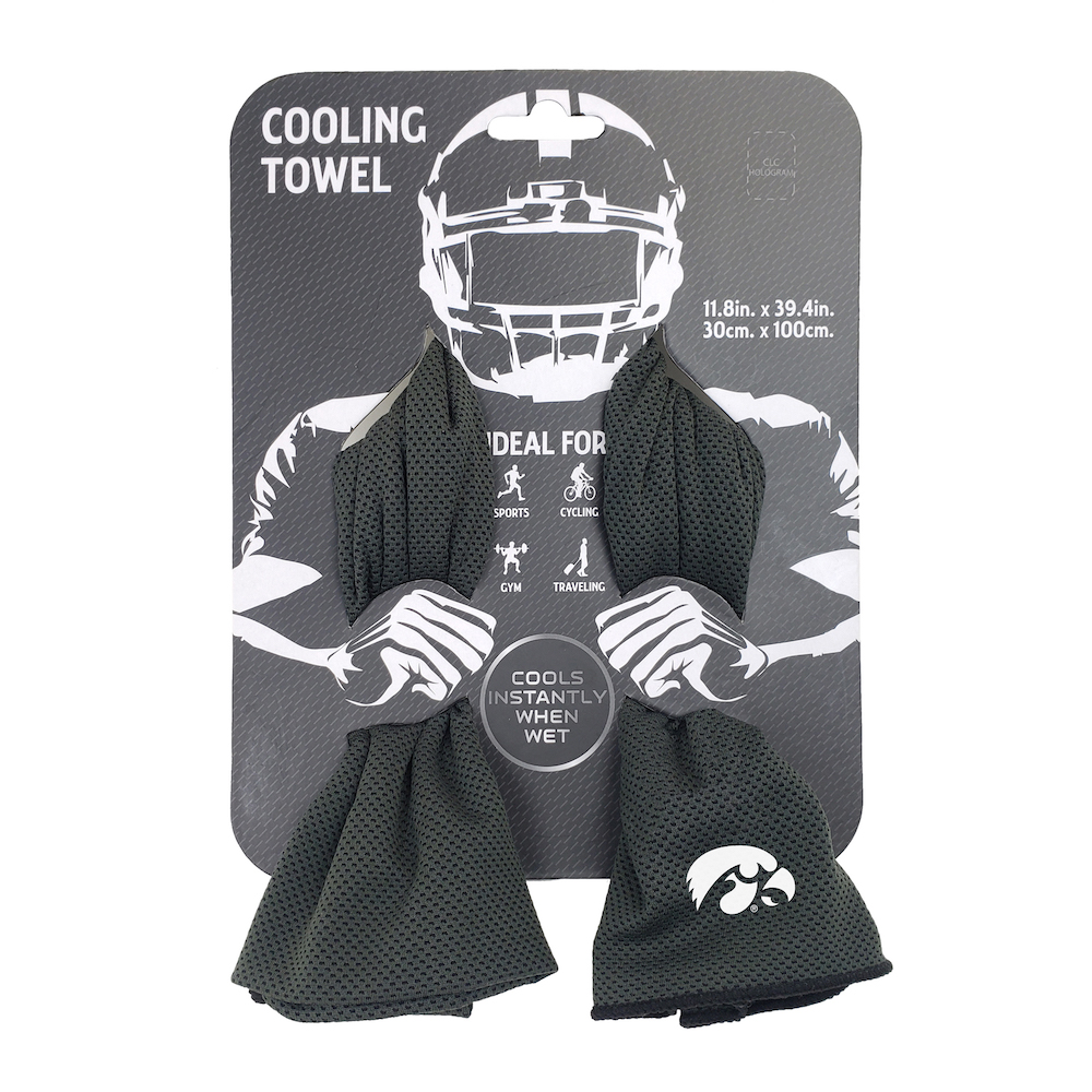 Iowa Hawkeyes Cooling Towel 12x40