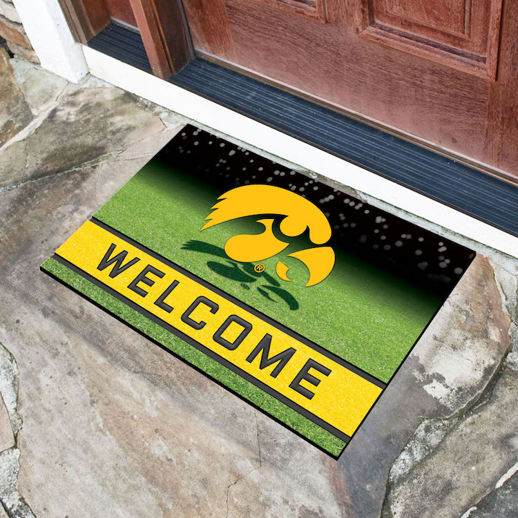 Iowa Hawkeyes Recycled Crumb Rubber Door Mat