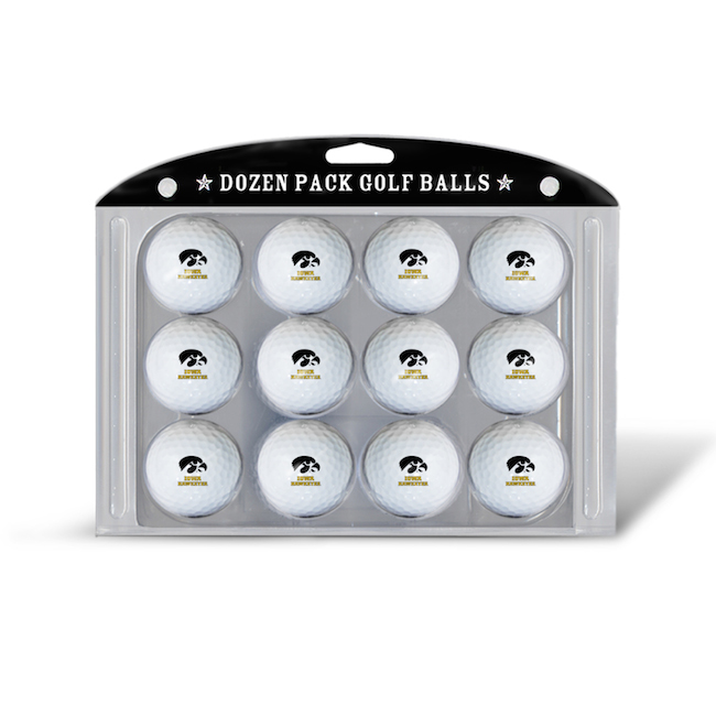 Iowa Hawkeyes Dozen Golf Ball Pack