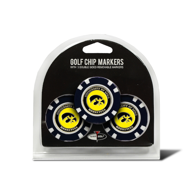 Iowa Hawkeyes 3 Pack Golf Chips