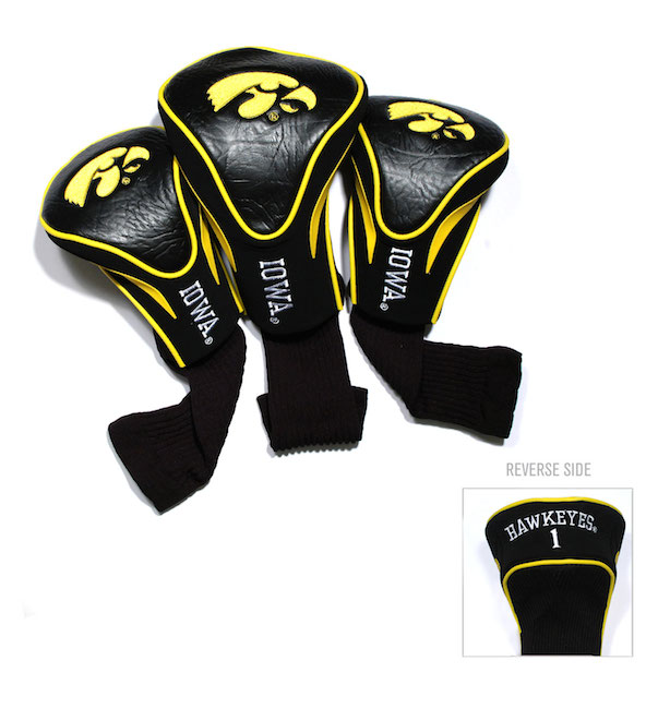 Iowa Hawkeyes 3 Pack Contour Headcovers