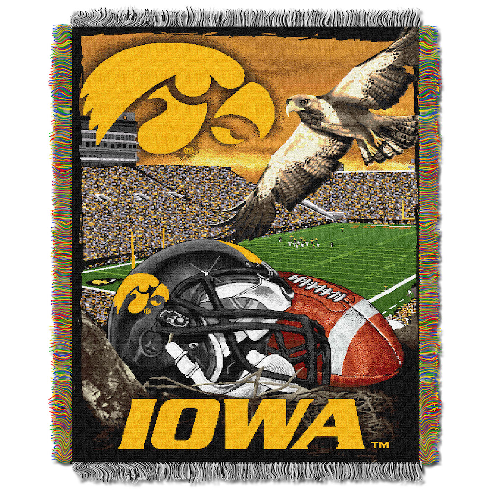 Iowa Hawkeyes Home Field Advantage Series Tapestry Blanket 48 x 60