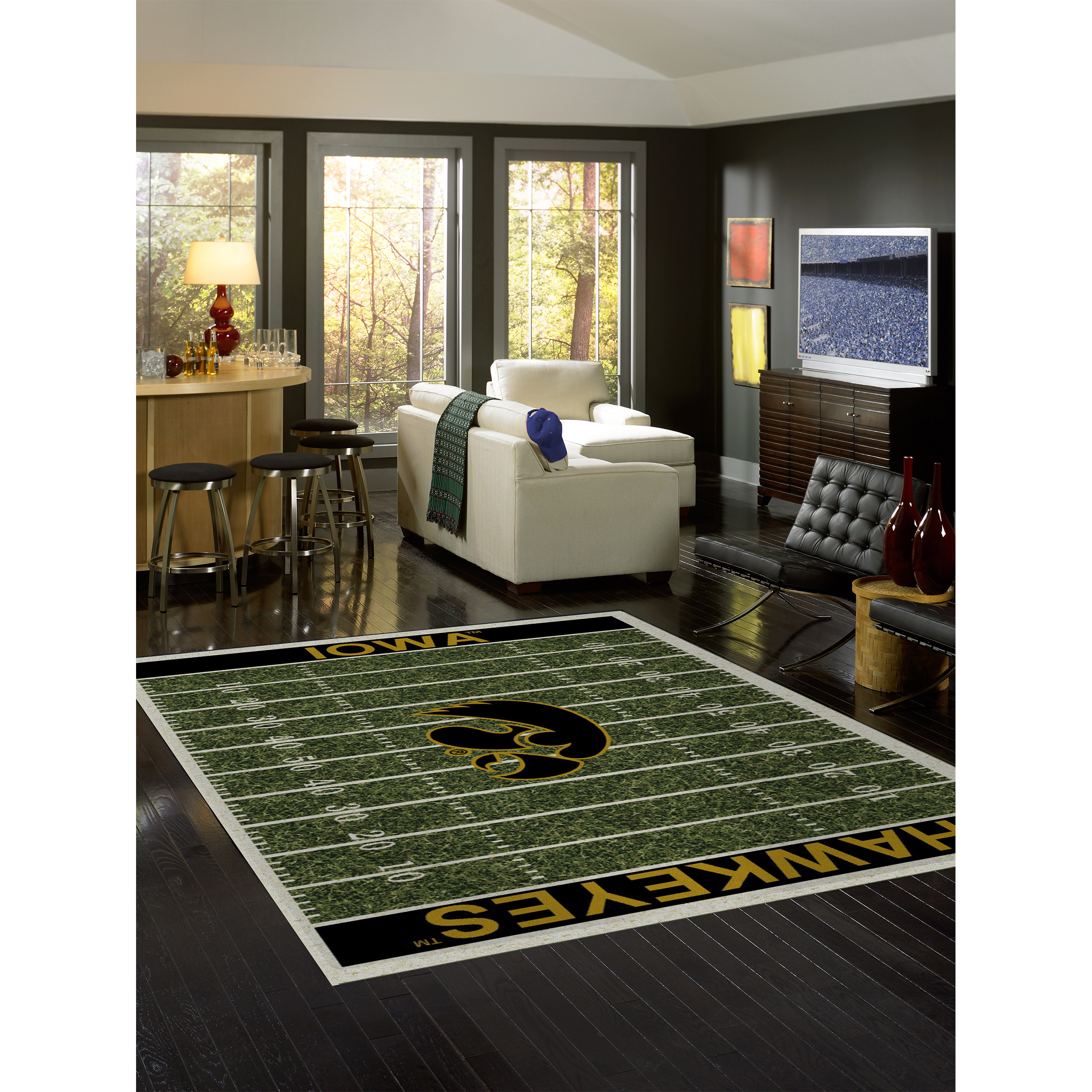 Iowa Hawkeyes 6 X 8 HOMEFIELD Rug