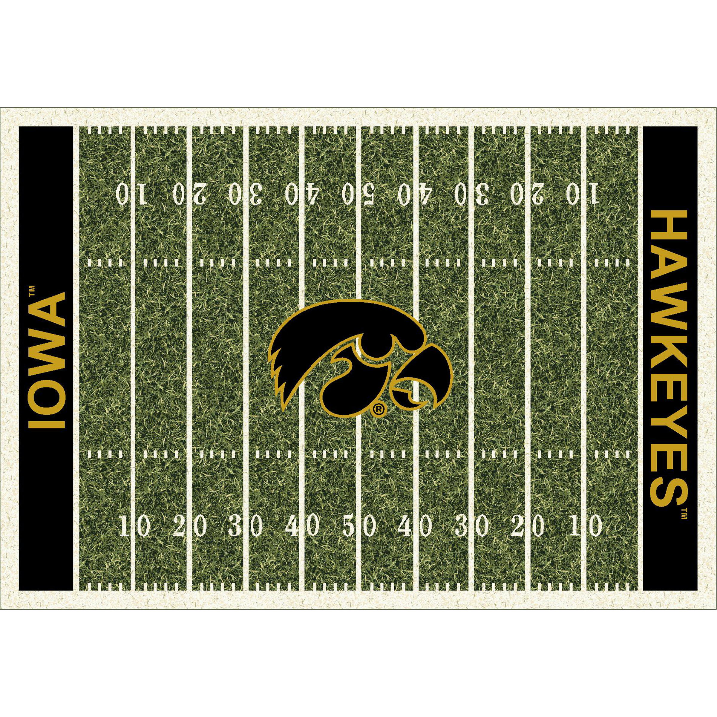 Iowa Hawkeyes 8 X 11 HOMEFIELD Rug