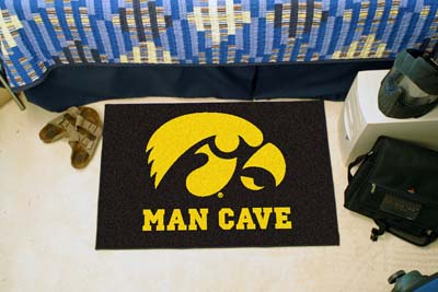 Iowa Hawkeyes MAN CAVE 20 x 30 STARTER Floor Mat