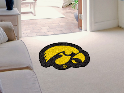 Iowa Hawkeyes MASCOT 36 x 48 Floor Mat