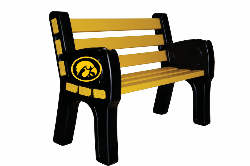 Iowa Hawkeyes Park Bench