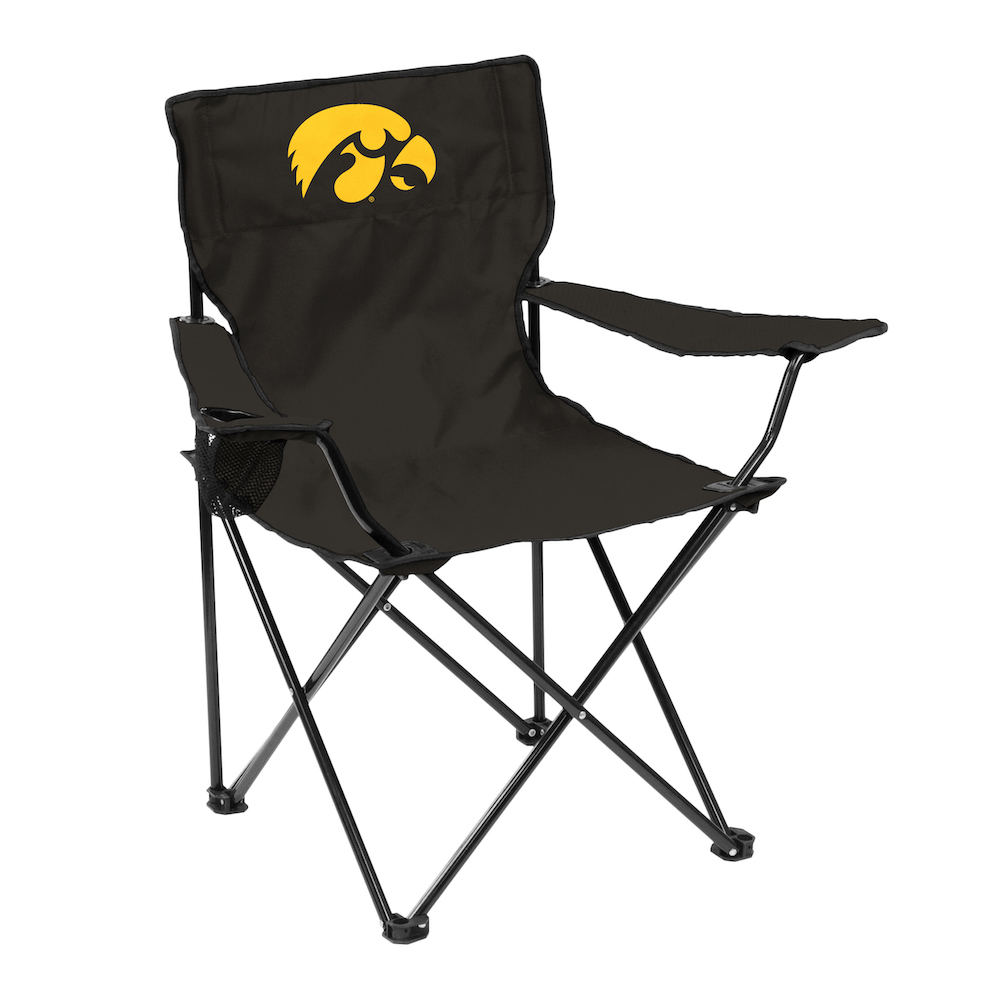 Iowa Hawkeyes QUAD style logo folding camp chair