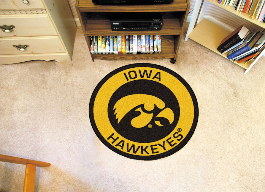 Iowa Hawkeyes Roundel Mat