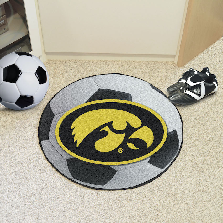 Iowa Hawkeyes SOCCER BALL Mat