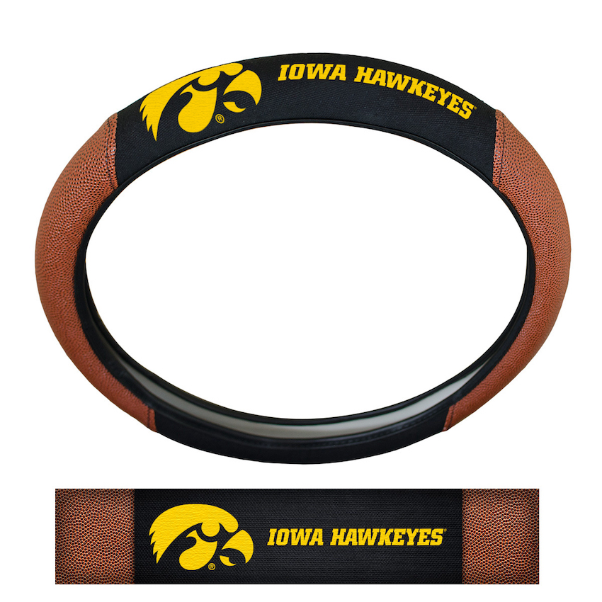 Iowa Hawkeyes Sport Grip Steering Wheel Cover