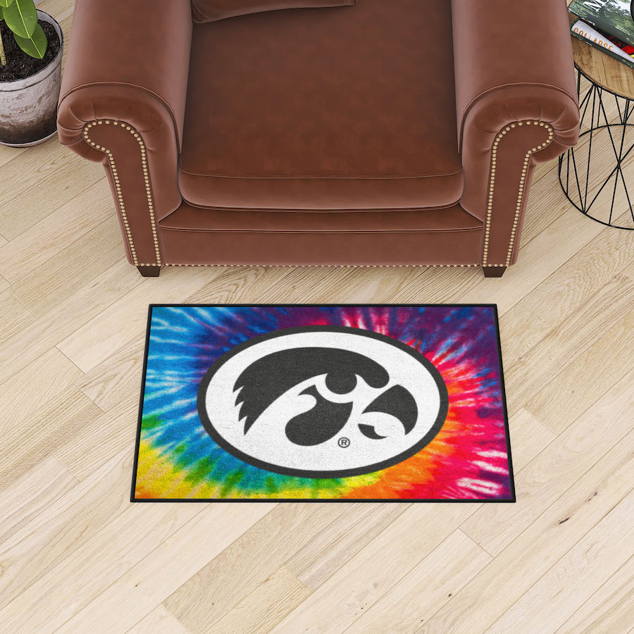 Iowa Hawkeyes TIE-DIE 20 x 30 Starter Floor Mat