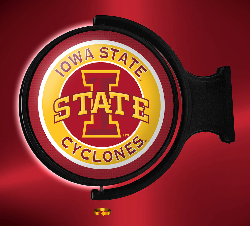 Iowa State Cyclones LED Rotating Wall Sign ~ PRIMARY