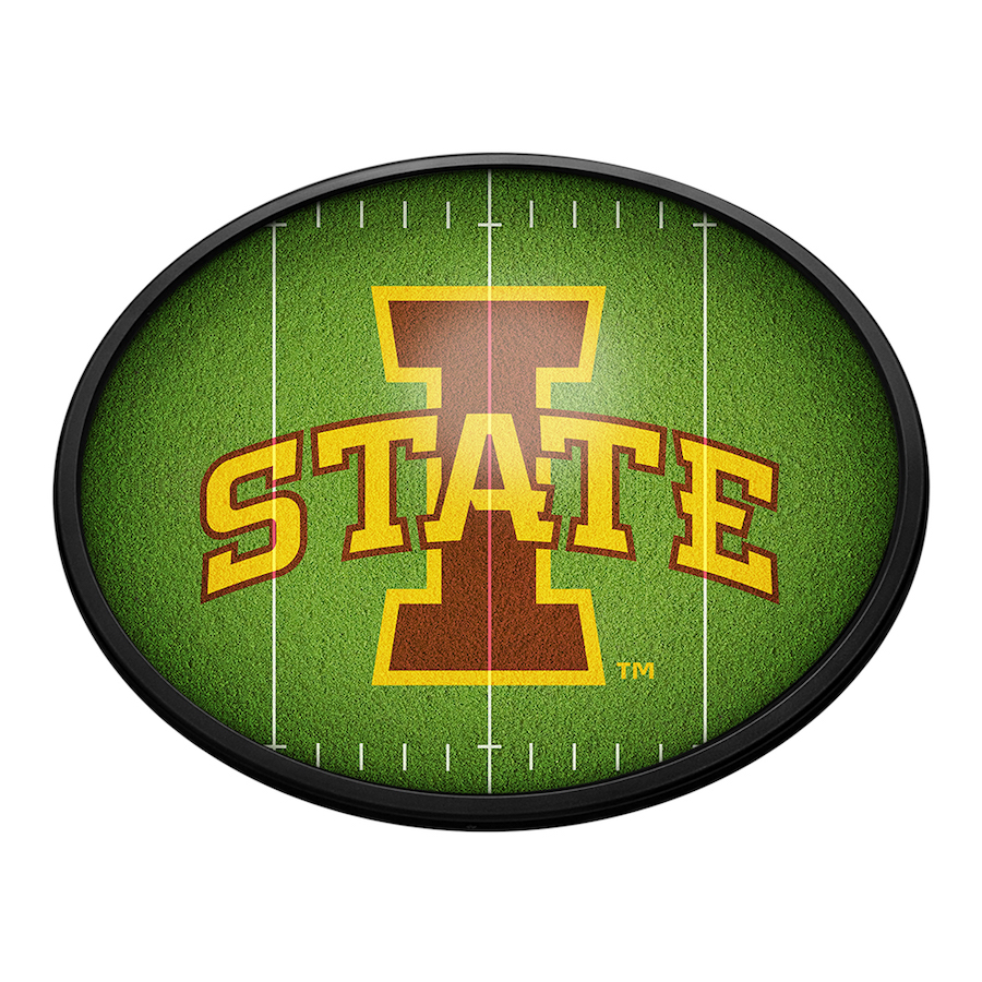 Iowa State Cyclones ON THE 50 Slimline LED Wall Sign ~ OVAL