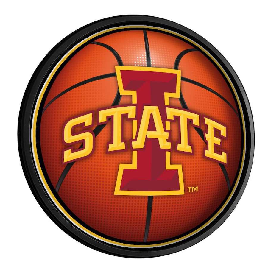 Iowa State Cyclones Slimline LED Wall Sign ~ BASKETBALL