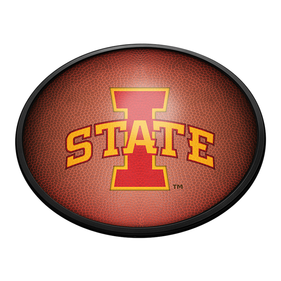 Iowa State Cyclones PIGSKIN Slimline LED Wall Sign ~ OVAL