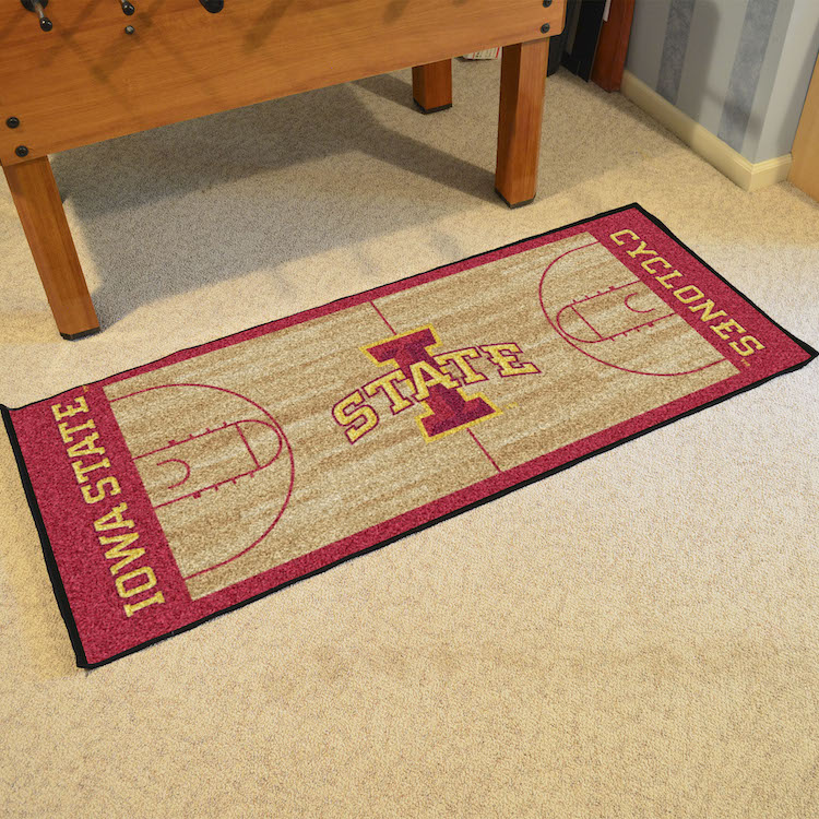 Iowa State Cyclones 30 x 72 Basketball Court Carpet Runner