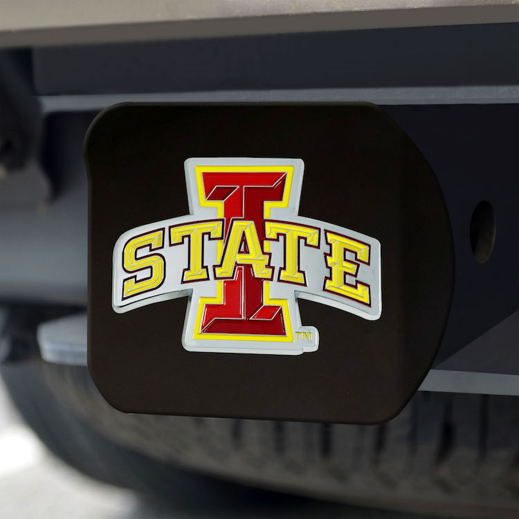 Iowa State Cyclones Black and Color Trailer Hitch Cover