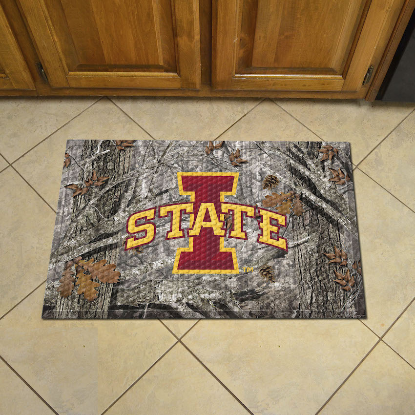 Iowa State Cyclones Camo Style SCRAPER Door Mat