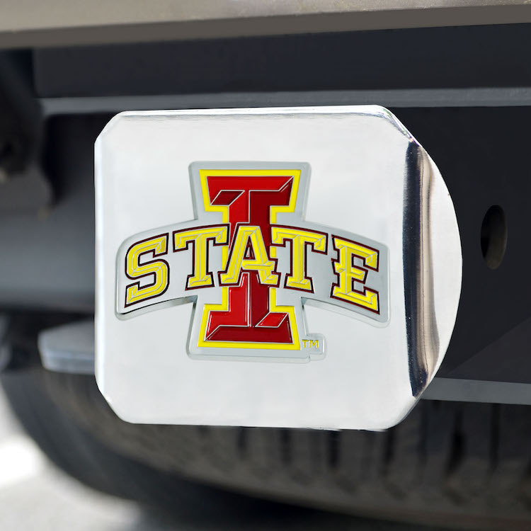 Iowa State Cyclones Color Chrome Trailer Hitch Cover