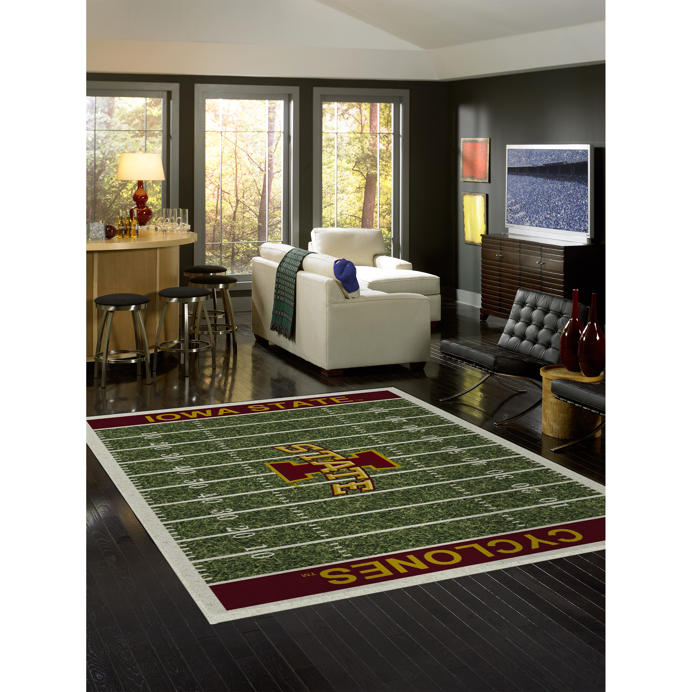 Iowa State Cyclones 6 X 8 HOMEFIELD Rug