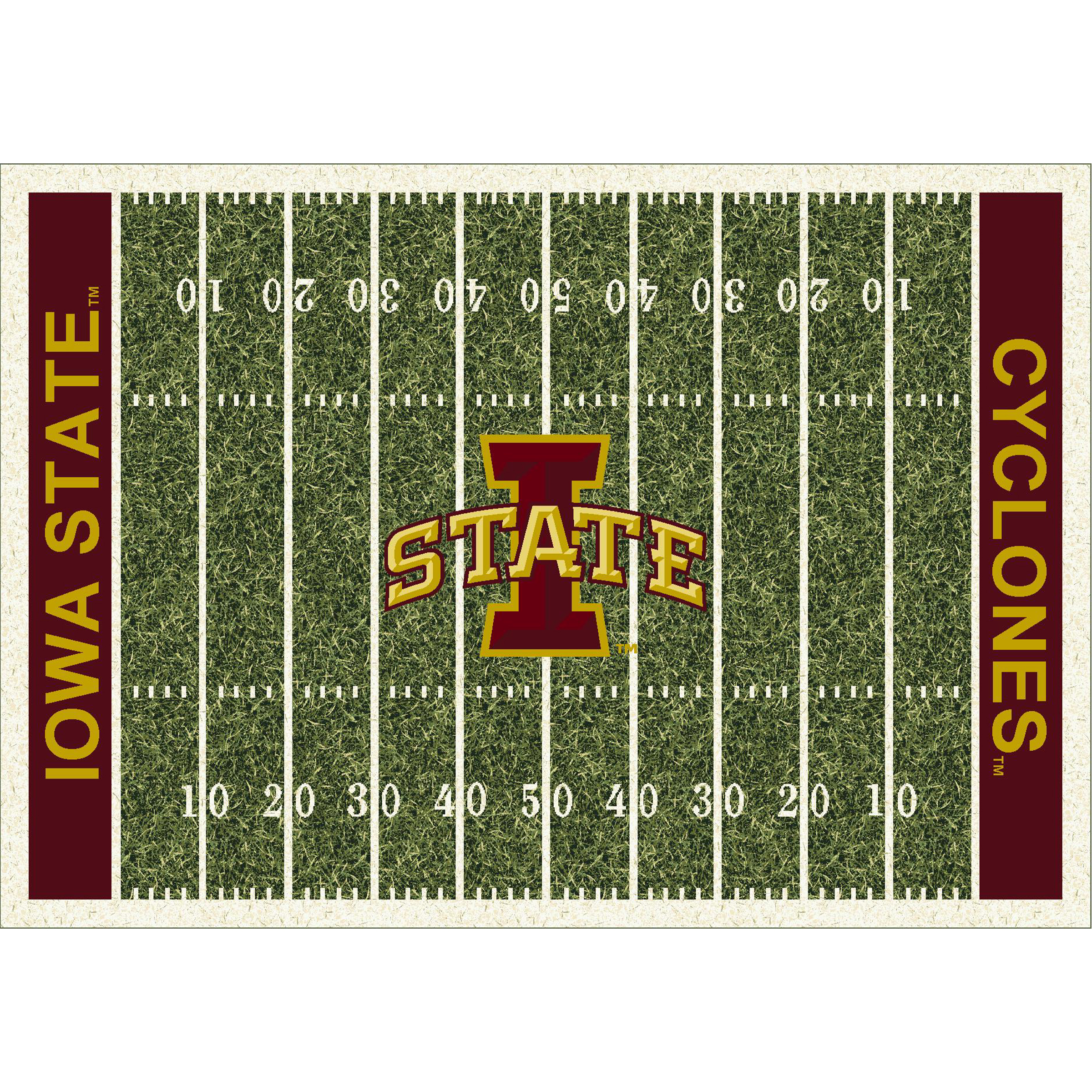 Iowa State Cyclones 6 X 8 HOMEFIELD Rug