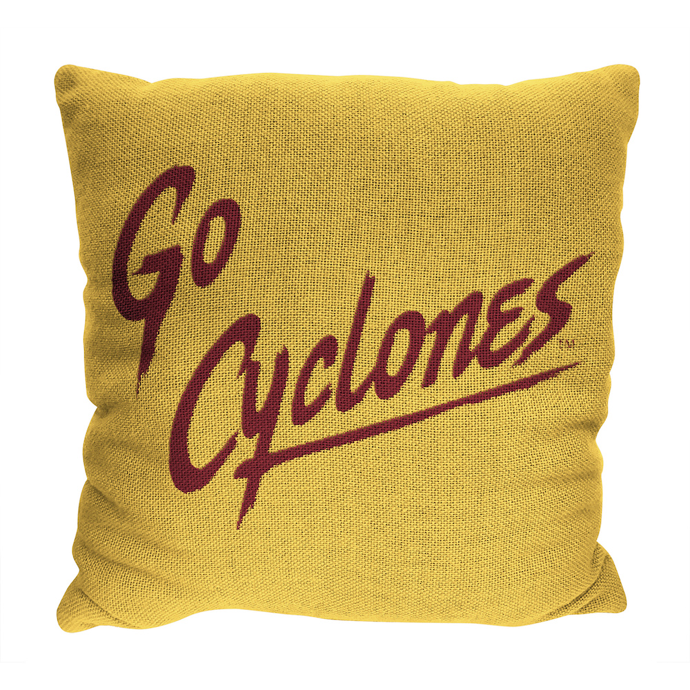 Iowa State Cyclones Double Sided INVERT Woven Pillow