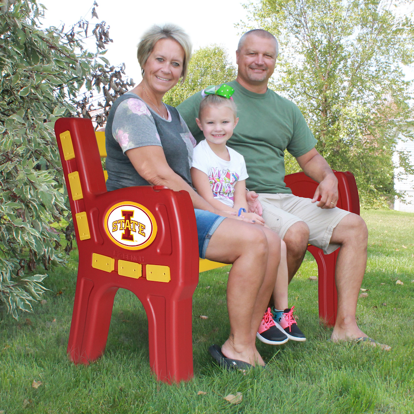 Iowa State Cyclones Park Bench