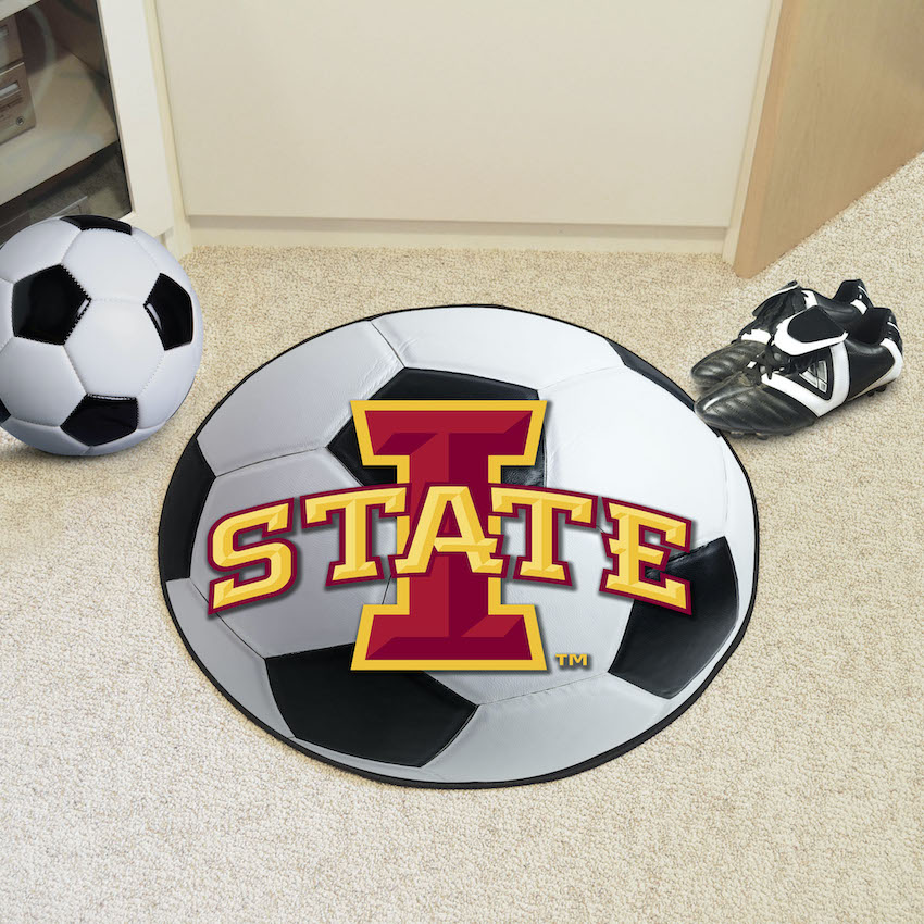 Iowa State Cyclones SOCCER BALL Mat