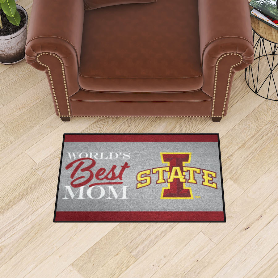 Iowa State Cyclones 20 x 30 WORLDS BEST MOM Floor Mat