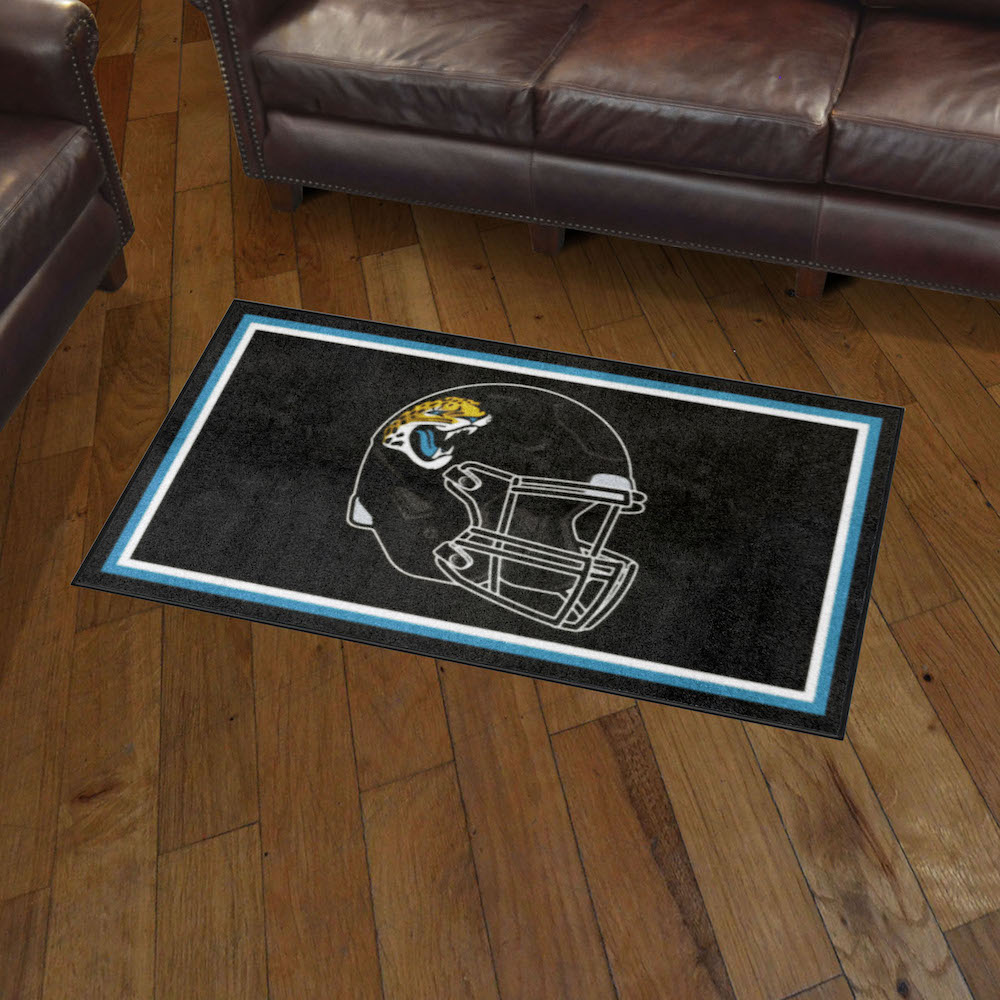 Jacksonville Jaguars 3x5 Area Rug - Helmet Logo