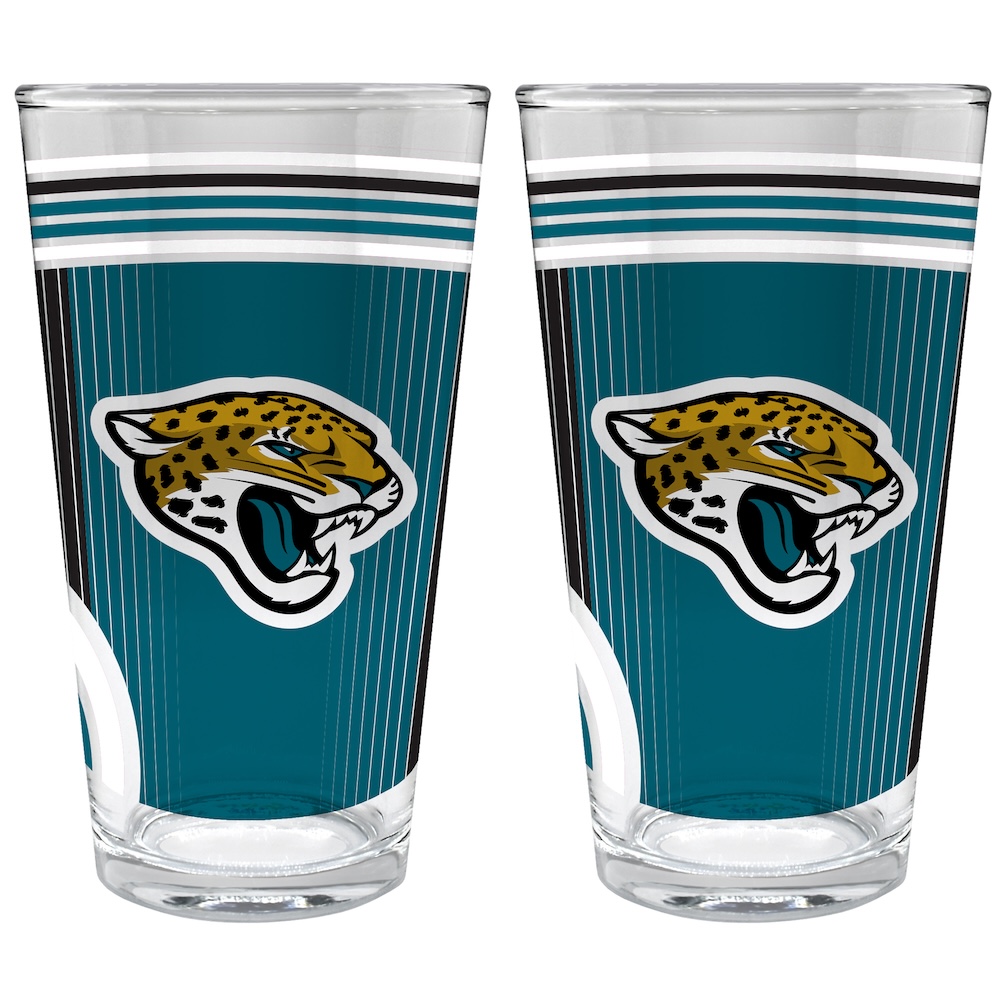 Jacksonville Jaguars COOL VIBES 2 pc Pint Glass Set