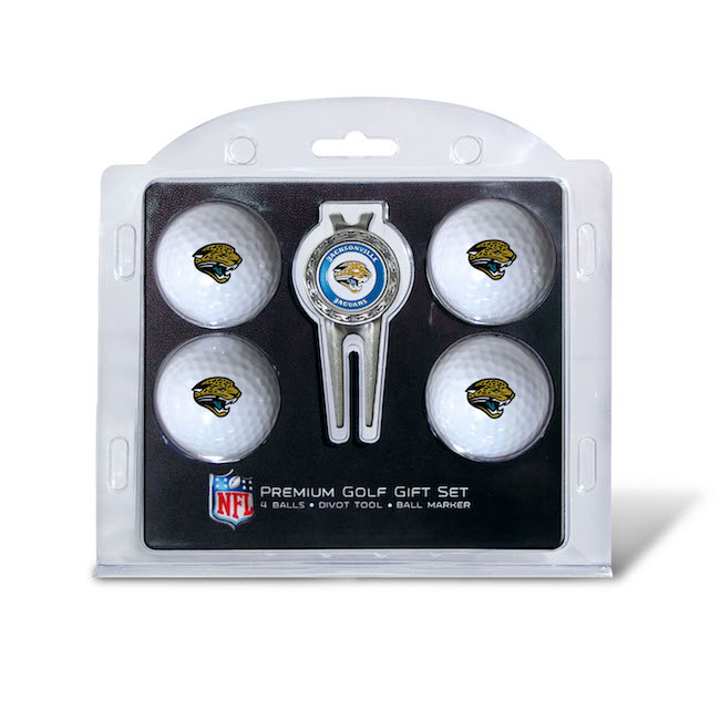 Jacksonville Jaguars 4 Golf Ball and Divot Tool Set