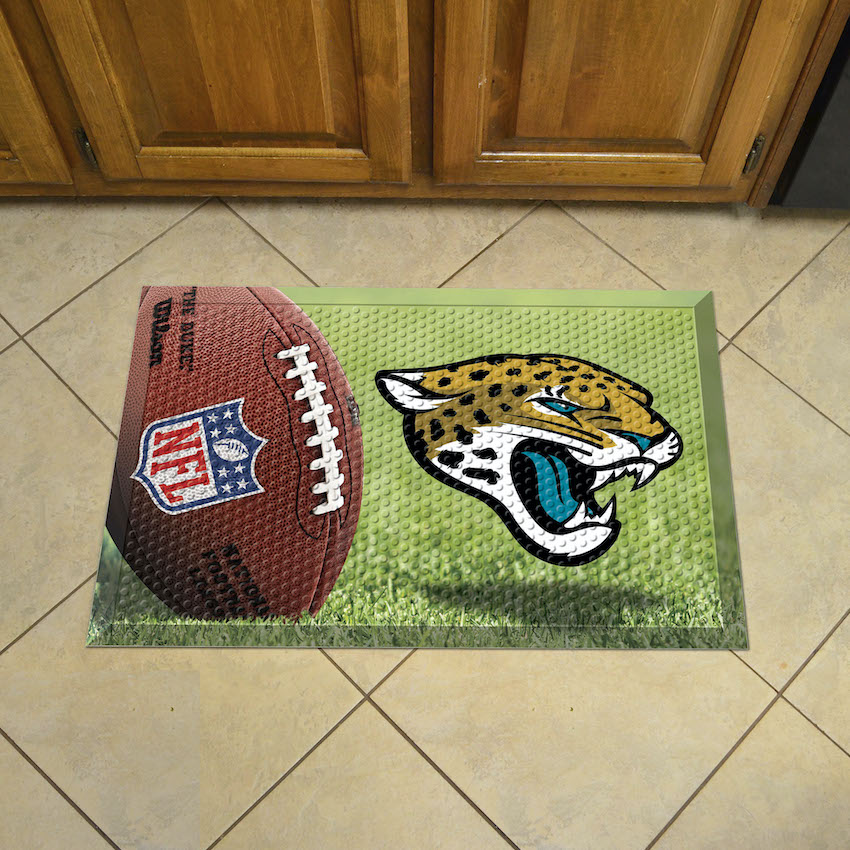 Jacksonville Jaguars Ball Style SCRAPER Door Mat