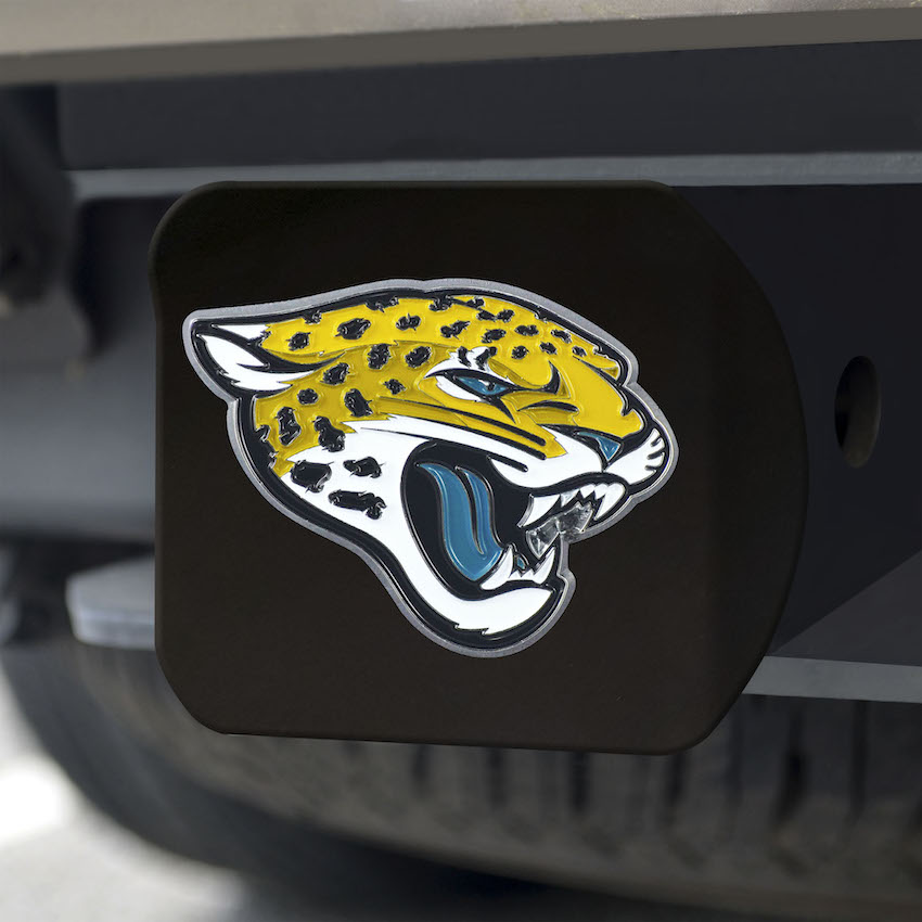 Jacksonville Jaguars Black and Color Trailer Hitch Cover