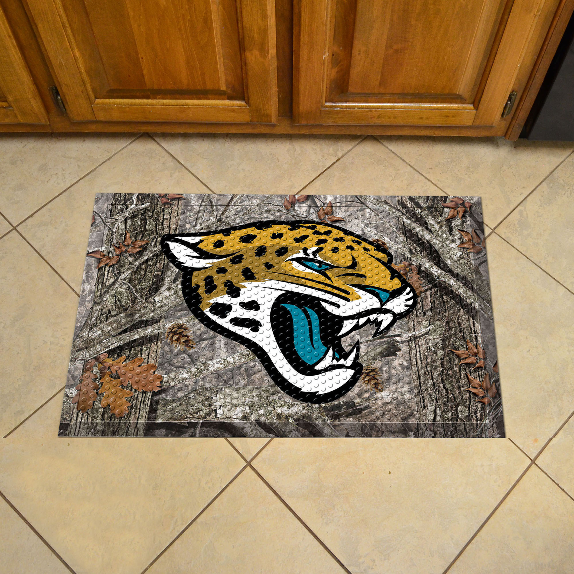 Jacksonville Jaguars Camo Style SCRAPER Door Mat