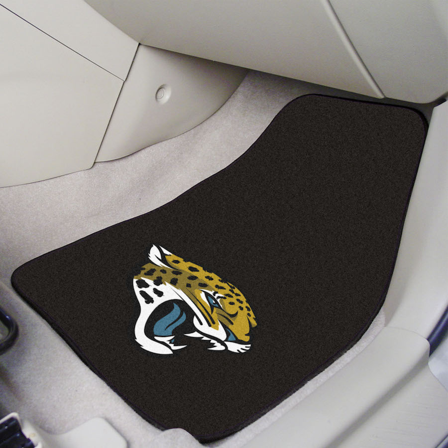 Jacksonville Jaguars Car Floor Mats 18 x 27 Carpeted-Pair