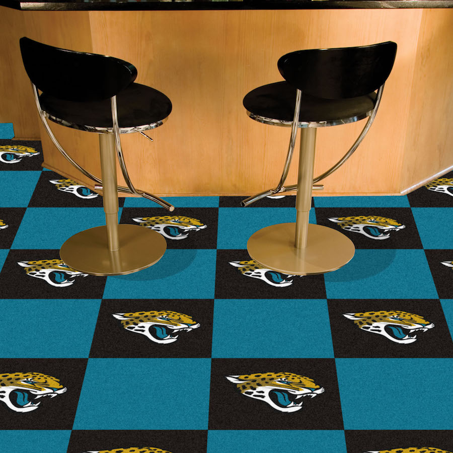 Jacksonville Jaguars Carpet Tiles 18x18 in.