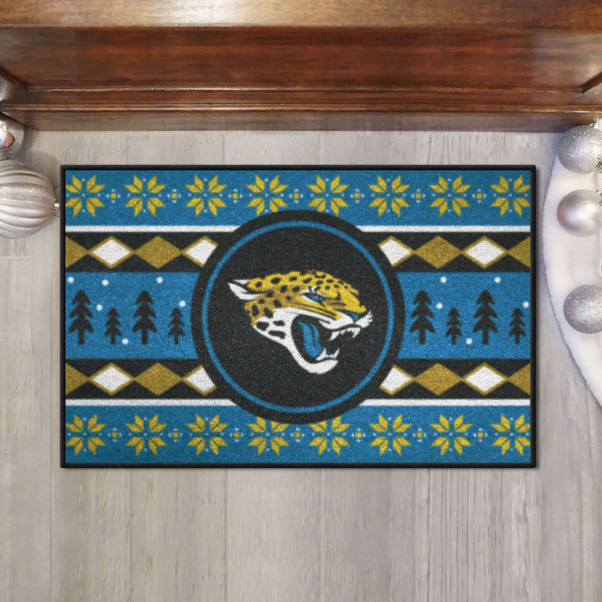 Jacksonville Jaguars Holiday Sweater Starter Mat