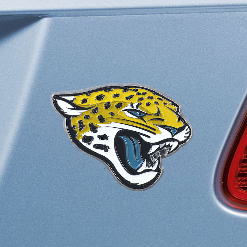 Jacksonville Jaguars Color Metal Auto Emblem