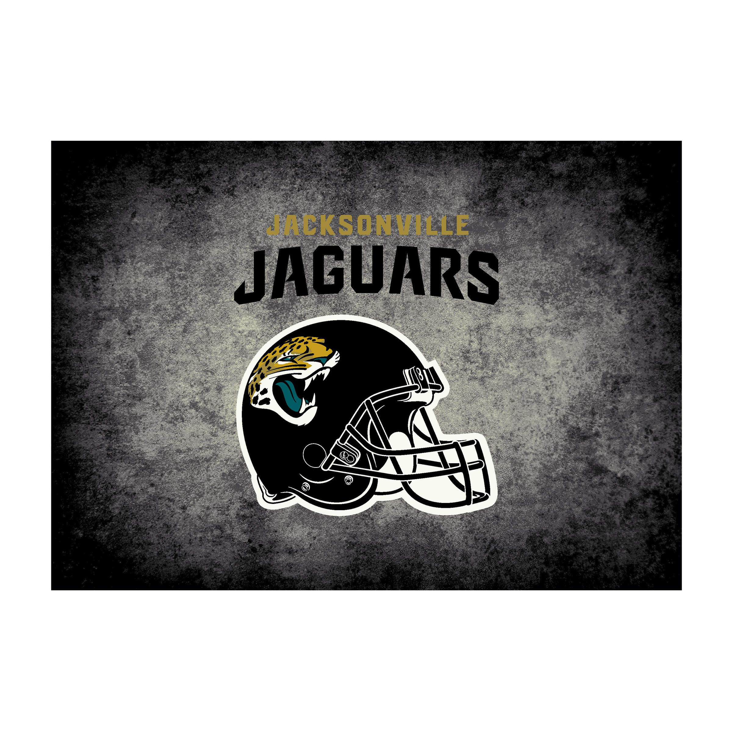 Jacksonville Jaguars 6 X 8 DISTRESSED Rug