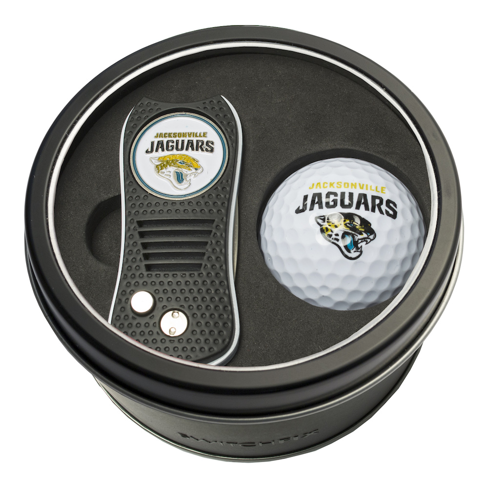 Jacksonville Jaguars Switchblade Divot Tool and Golf Ball Gift Pack