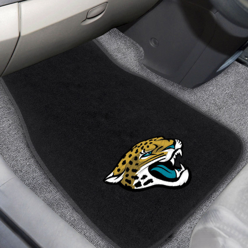 Jacksonville Jaguars Car Floor Mats 17 x 26 Embroidered Pair